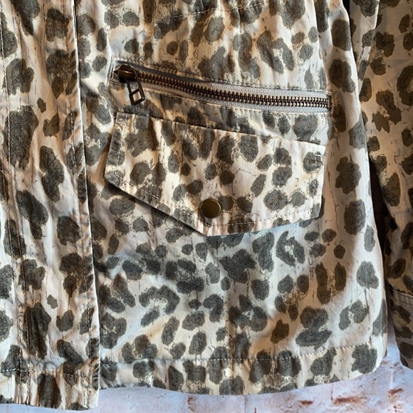 Lily Aldridge Velvet Aziya leopard army jacket S - Picture 4 of 12